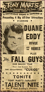 Duane Eddie The Fall Guys Tony Mart's